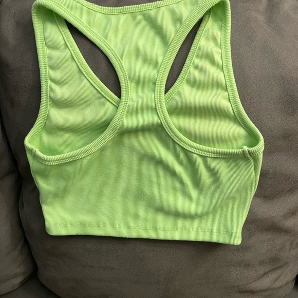 Signature8 Bright Green Ribbed Top - Picture 2 of 3